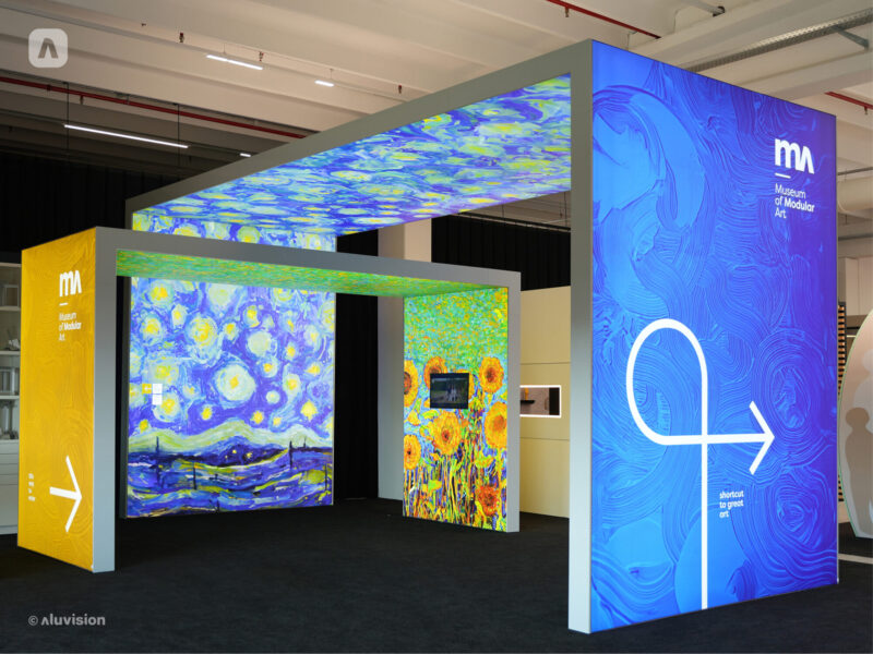 Stand modular Aluvision montado por Eventual