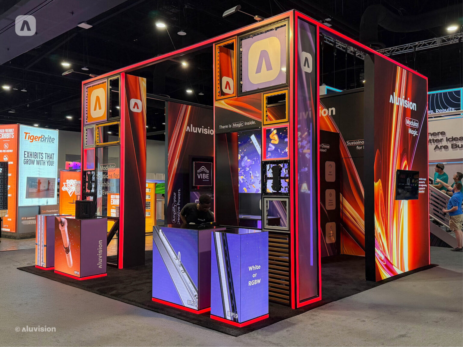 Stand modular Aluvision montado por Eventual