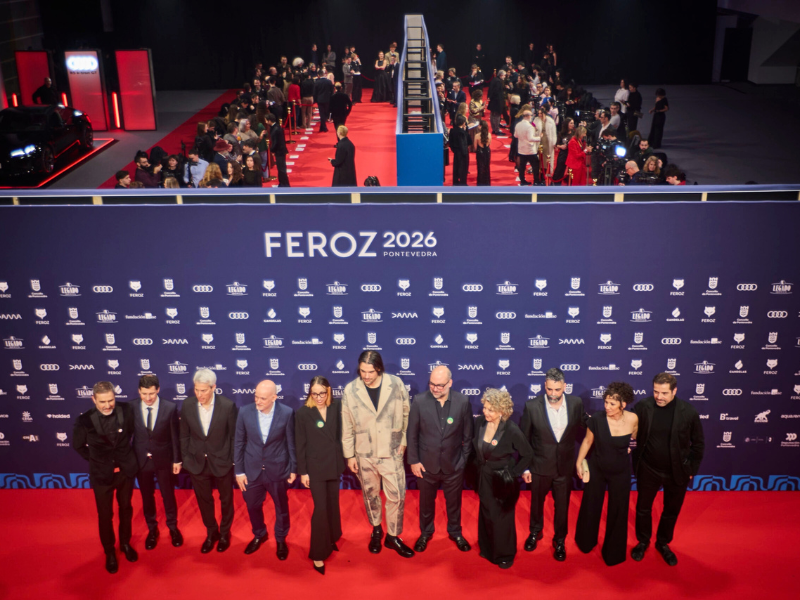 Gráfica de gran formato instalada en los Premios Feroz