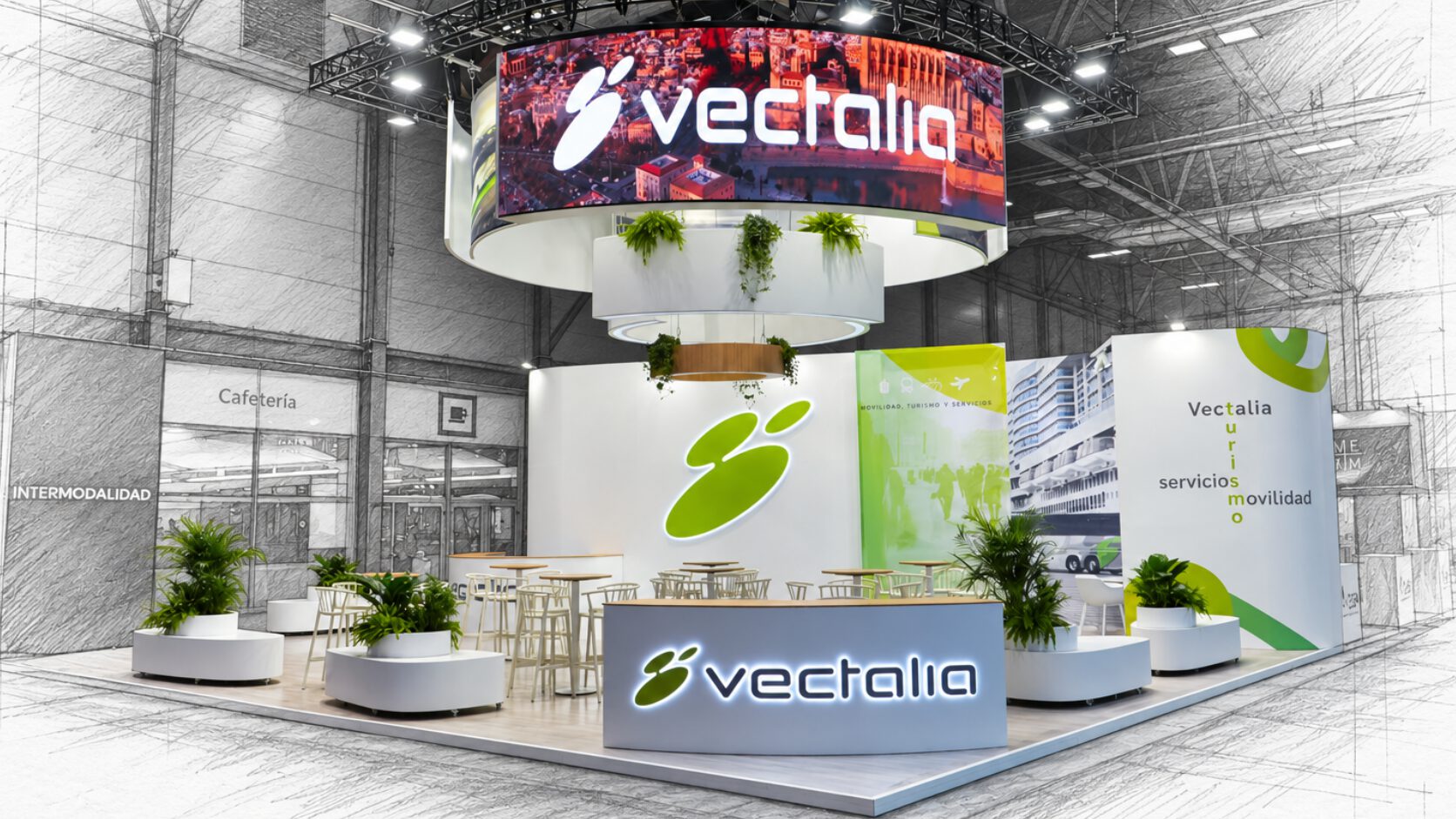 Diseño y fabricación de stand realizado por Eventual
